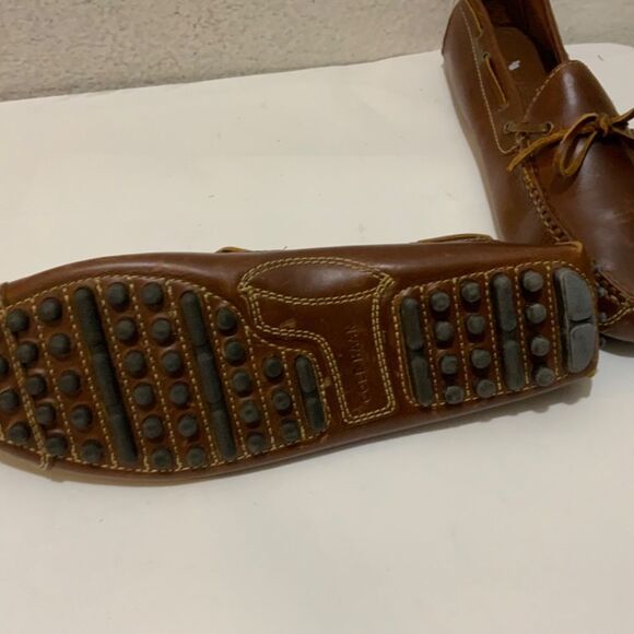 Cole Haan Gunnison Waxy Leather Boat Style Drivers  size 8.5 D main image 8